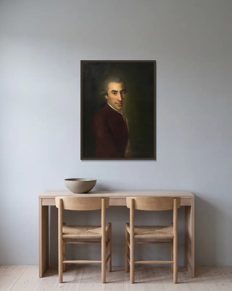 Ignaz von Born (1742–1791, Geologe und Mineraloge), Johann Baptist von Lampi the Elder w ramie na ścianie