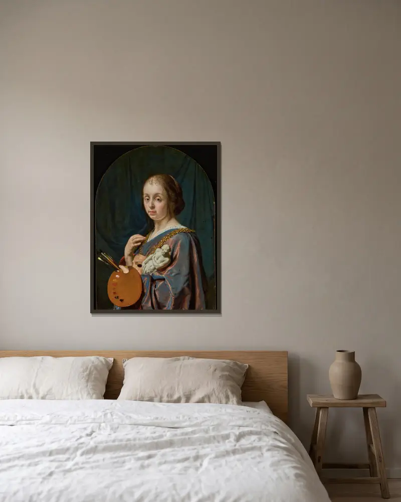 Pictura (Allegoria malarstwa), Frans van Mieris the Elder w ramie na ścianie