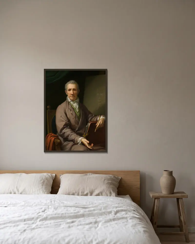Autoportret przy sztaludze, Johann Baptist von Lampi the Elder w ramie na ścianie