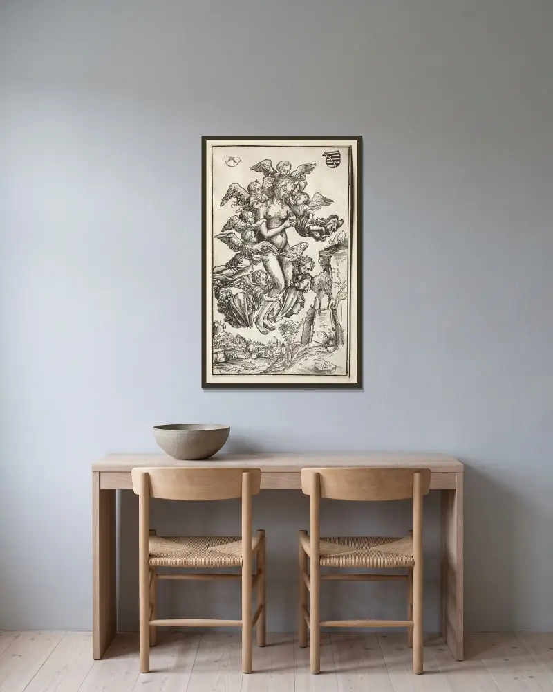 Extáze svaté Marie Magdalény, Lucas Cranach the Elder v rámu na stěně