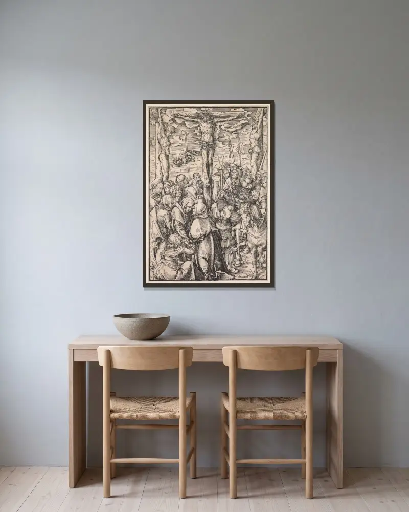 Pasja; Ukrzyżowanie, Lucas Cranach the Elder w ramie na ścianie