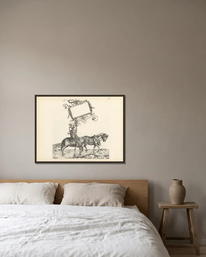 Die Triumphe Kaiser Maximilians I., Tafel 29 von Hans Burgkmair The Elder gerahmt an einer Wand