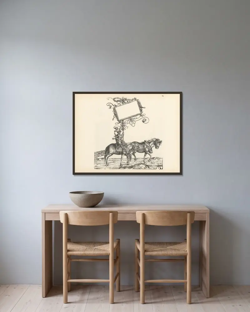 Die Triumphe Kaiser Maximilians I., Tafel 29 von Hans Burgkmair The Elder gerahmt an einer Wand