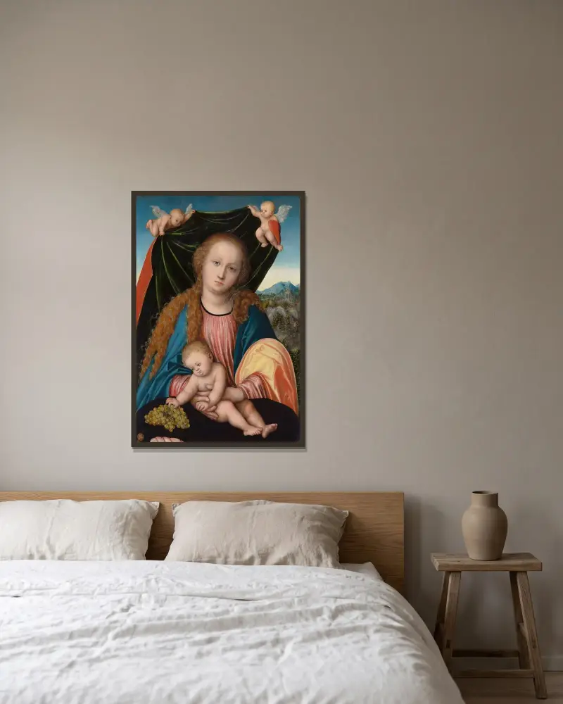 Madonna z Dzieciątkiem, 1515, Lucas Cranach the Elder w ramie na ścianie