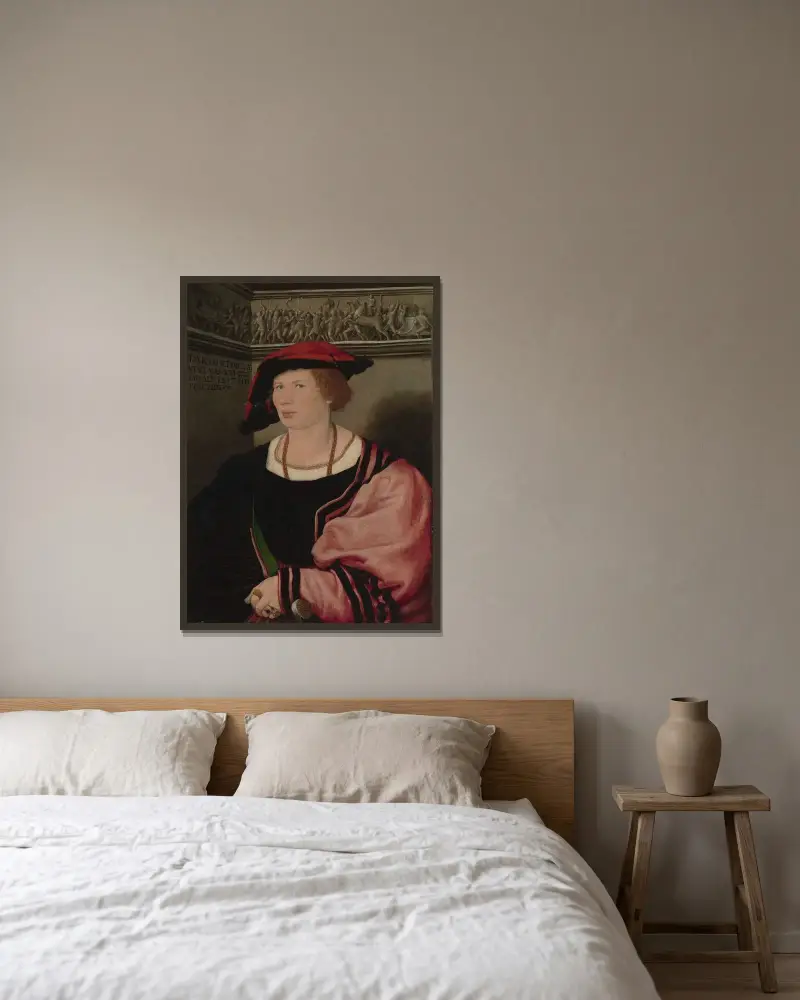 Benedykt von Hertenstein (ur. ok. 1495, zm. 1522), Hans Holbein The Younger w ramie na ścianie