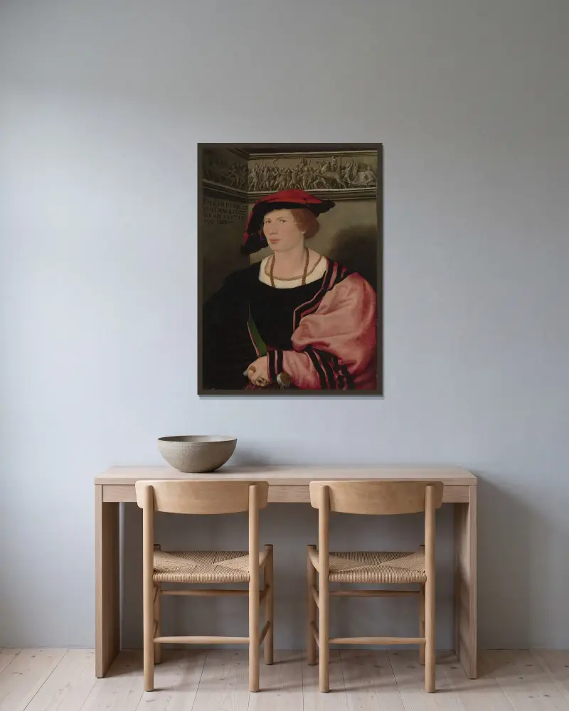 Benedykt von Hertenstein (ur. ok. 1495, zm. 1522), Hans Holbein The Younger w ramie na ścianie