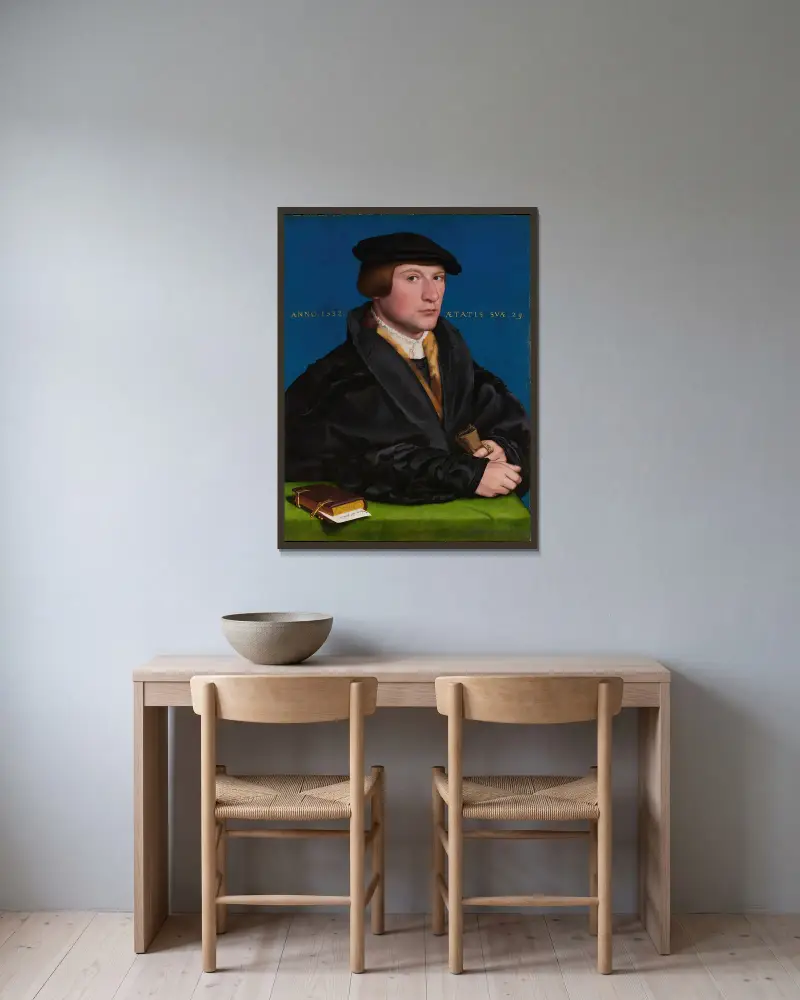 Hermann von Wedigh III, Hans Holbein The Younger w ramie na ścianie