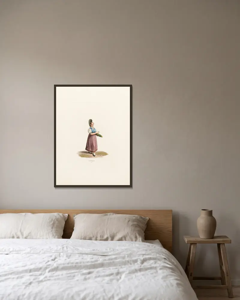 Schwyz av Gabriel Lory the Younger inramad på en vägg