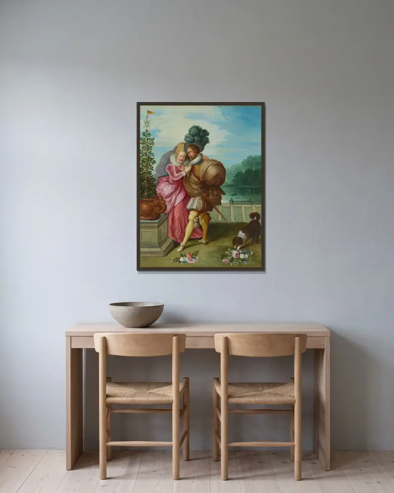 Smell av Frans Francken the Younger inramad på en vägg