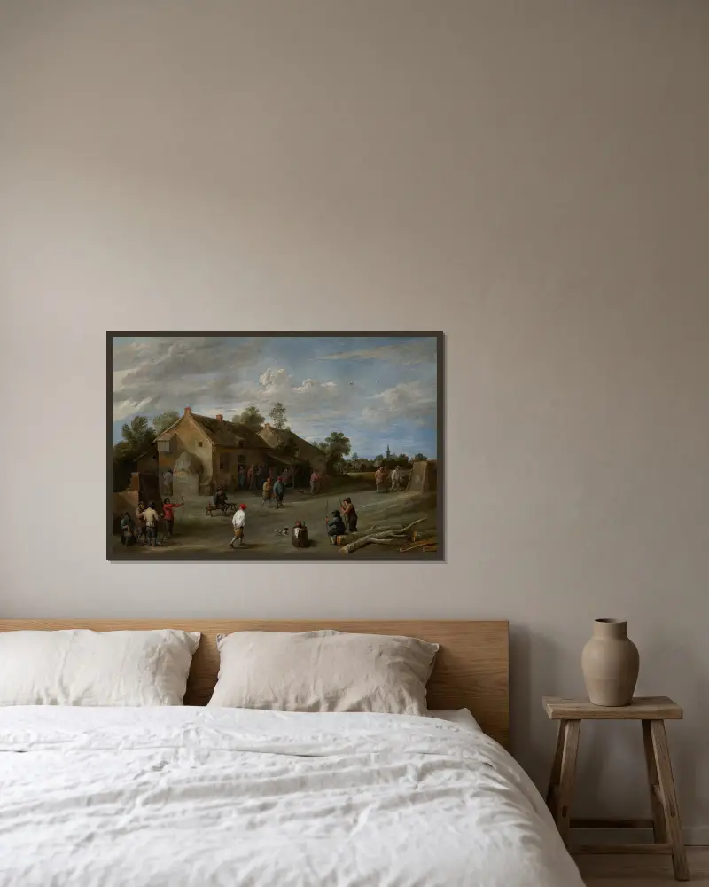 Lučištníci, David Teniers The Younger v rámu na stěně