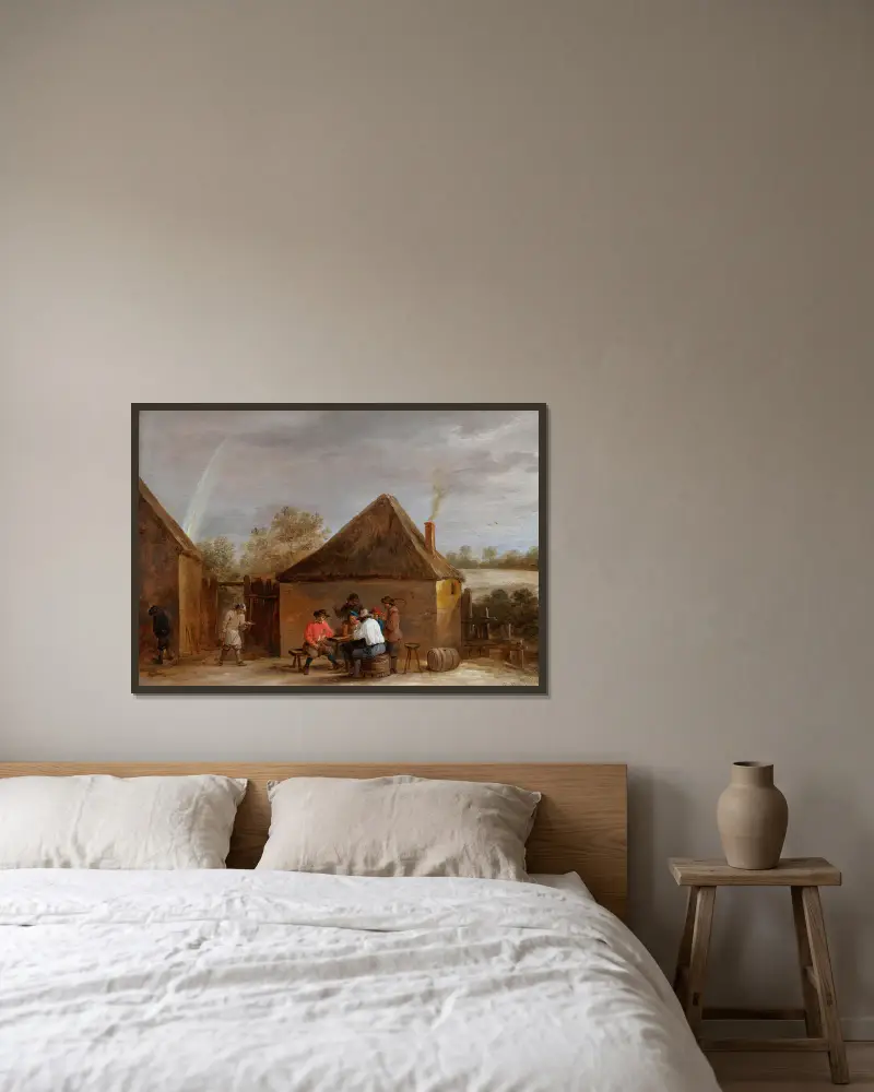 Scena wiejska, David Teniers The Younger w ramie na ścianie