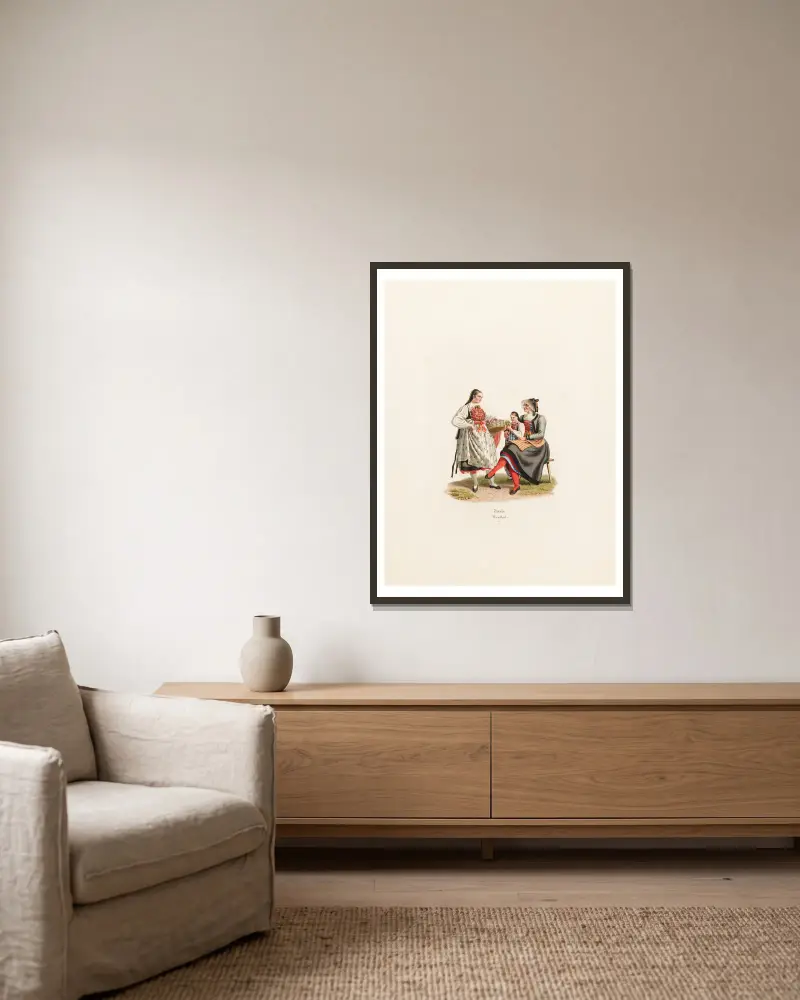 Zürich. Wenthal, 1824 – Nr. 2 von Gabriel Lory the Younger gerahmt an einer Wand