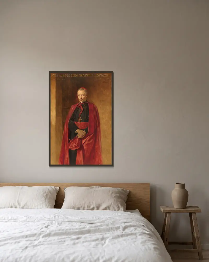 Kardinal James Gibbons von Théobald Chartran gerahmt an einer Wand