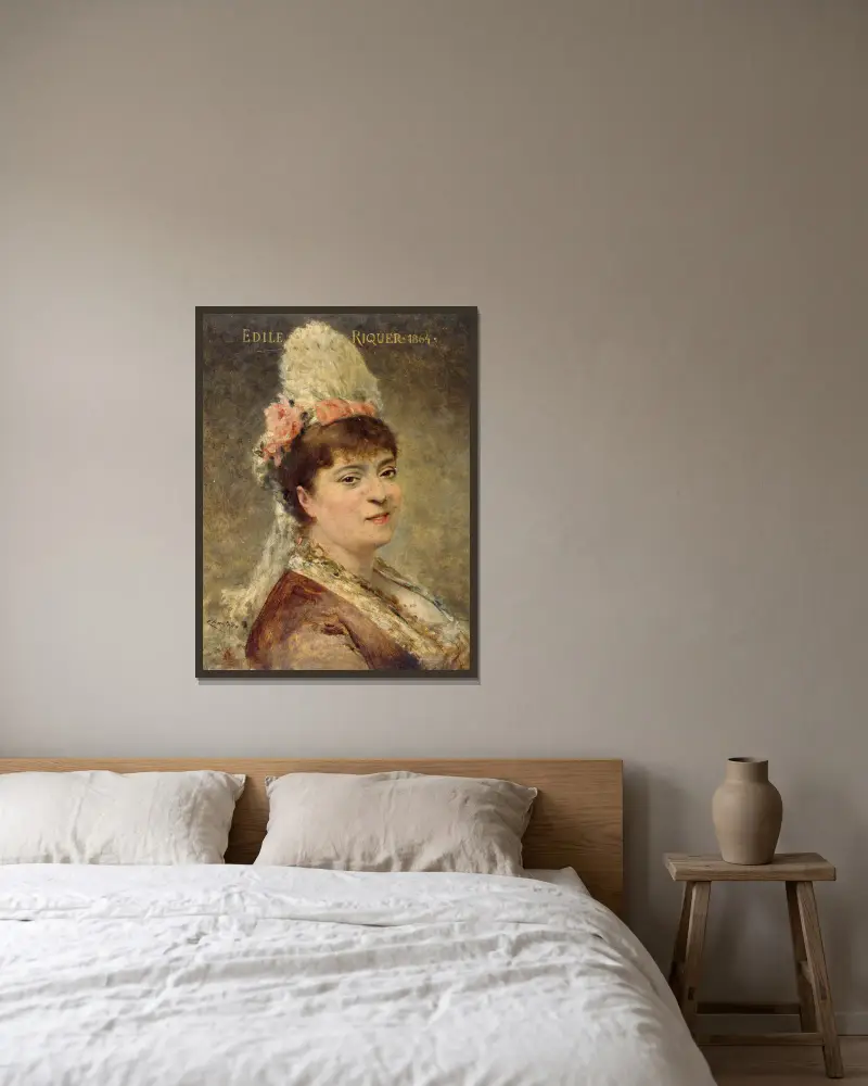 Porträt des Édile Riquer von Théobald Chartran gerahmt an einer Wand