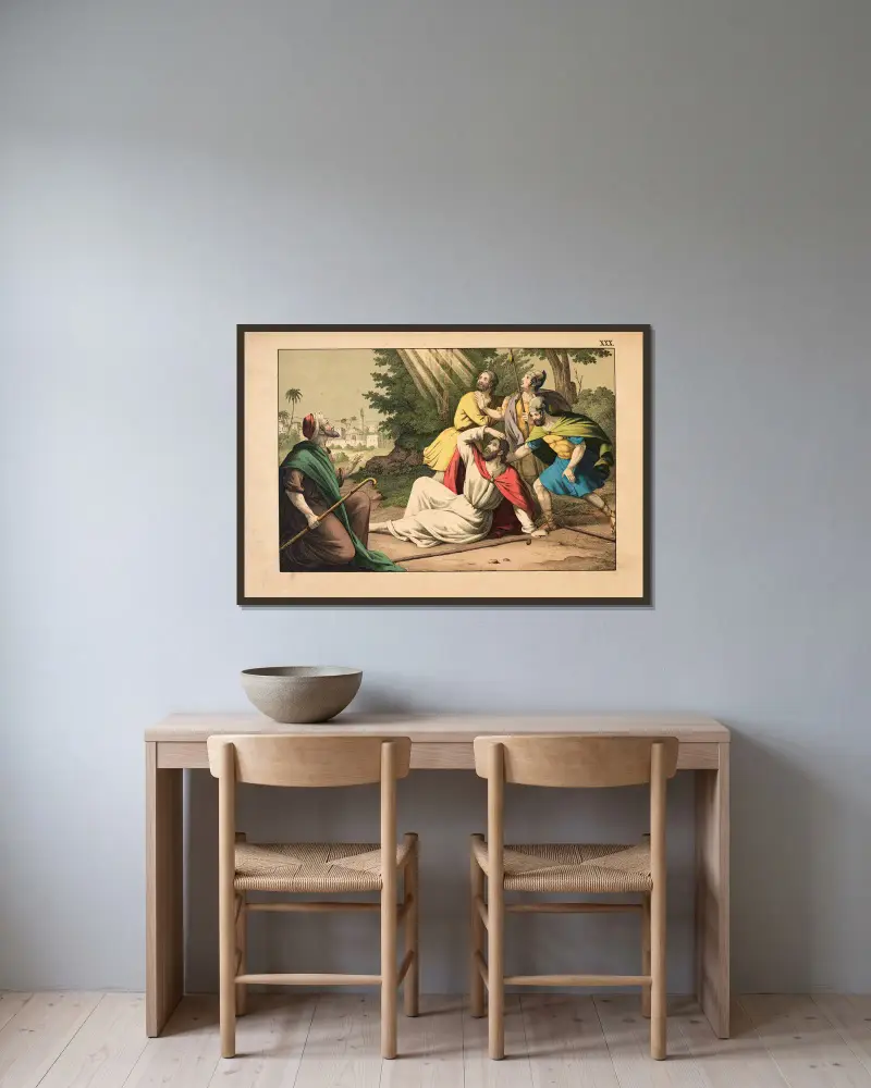 Paul’s conversion av Theodor Eckardt inramad på en vägg