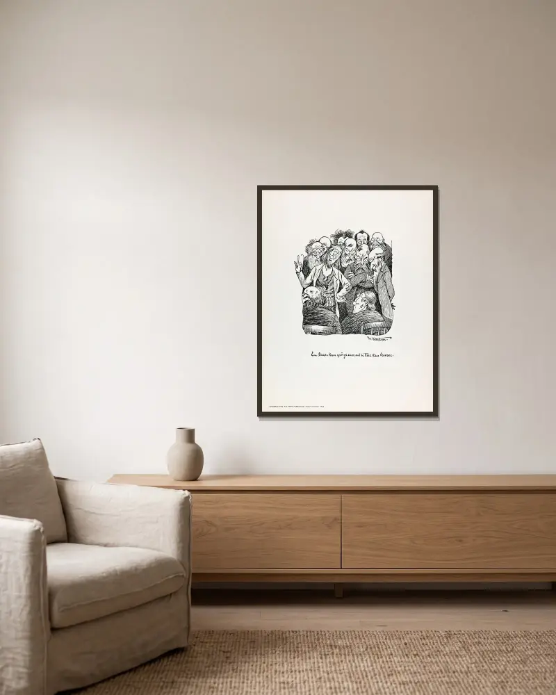 En Daare kan spørge mer end ti Vise kan besvare von Theodor Kittelsen gerahmt an einer Wand