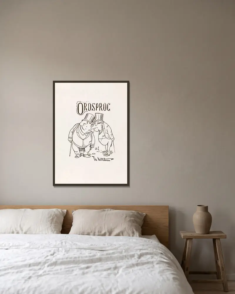 Ordsprog, Theodor Kittelsen v rámu na stěně