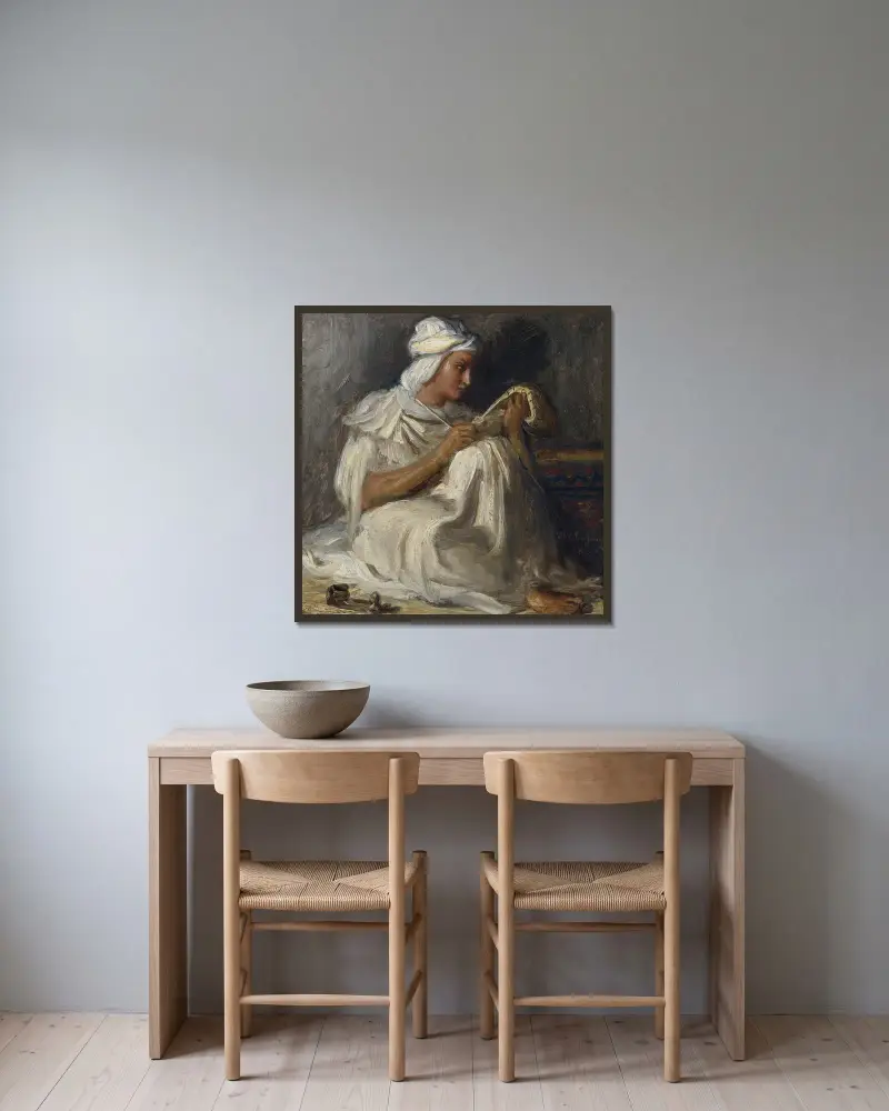 Malý Talib (arabský básník), Théodore Chassériau v rámu na stěně
