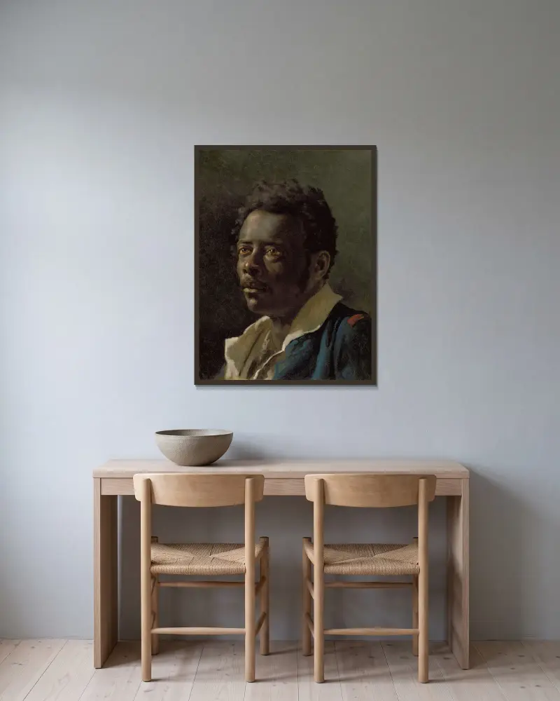 Studium modela Josepha, Théodore Géricault w ramie na ścianie