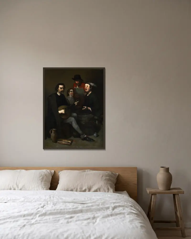 Śpiewacy, Théodule Ribot w ramie na ścianie