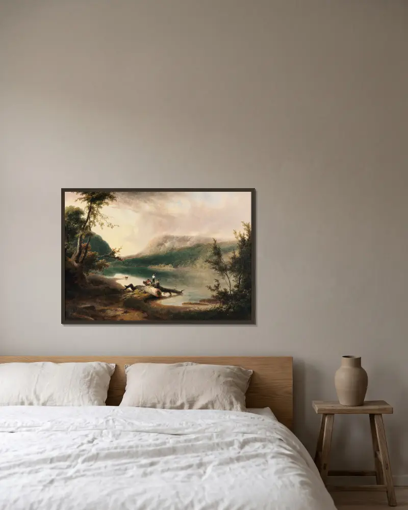 Delaware Water Gap von Thomas Doughty gerahmt an einer Wand