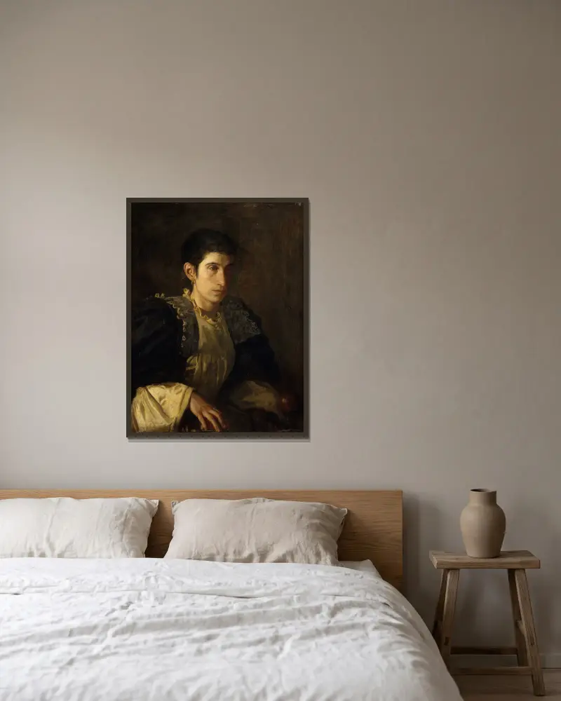 Signora Gomez d’Arza von Thomas Eakins gerahmt an einer Wand