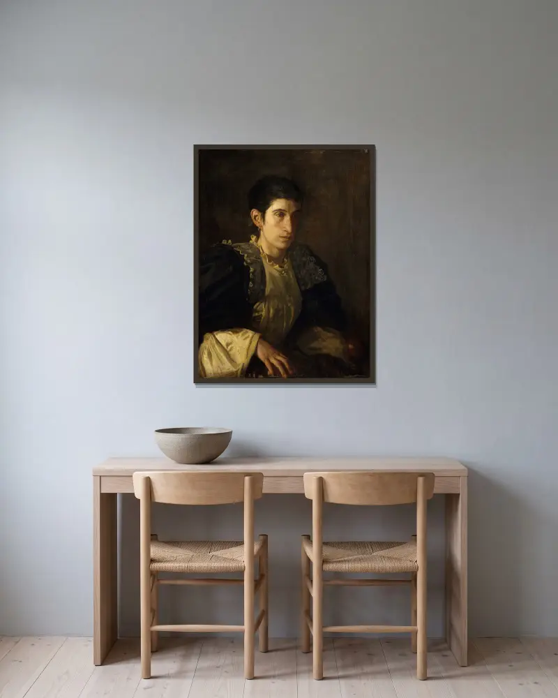 Signora Gomez d’Arza von Thomas Eakins gerahmt an einer Wand