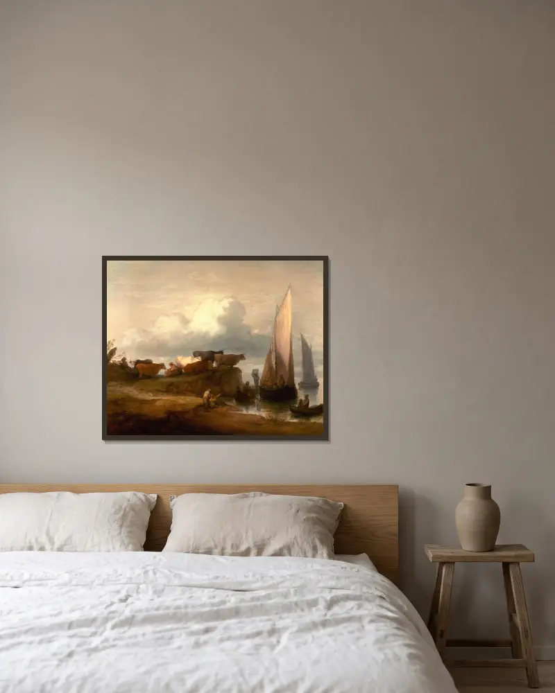 Krajobraz nadmorski, Thomas Gainsborough w ramie na ścianie