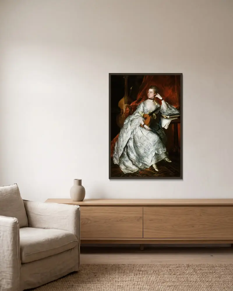 Ann Ford (później pani Philip Thicknesse), Thomas Gainsborough w ramie na ścianie