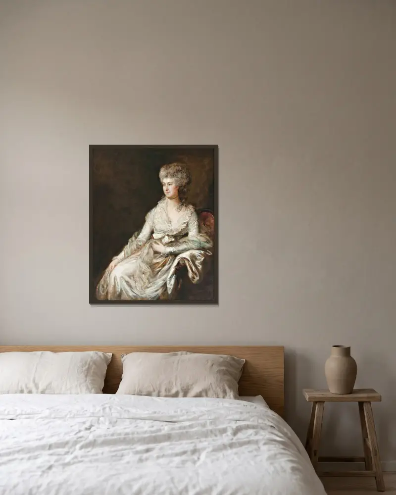 Madame Lebrun, Thomas Gainsborough w ramie na ścianie