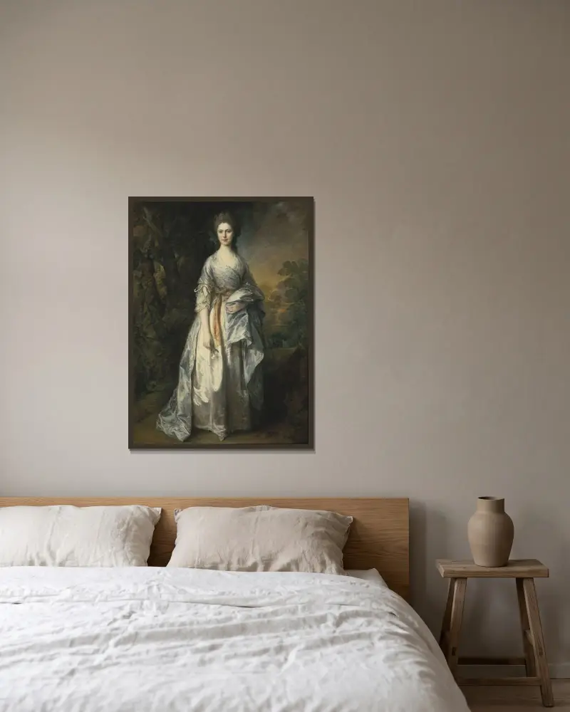 Maria, Lady Eardley (1743–1794), Thomas Gainsborough v rámu na stěně