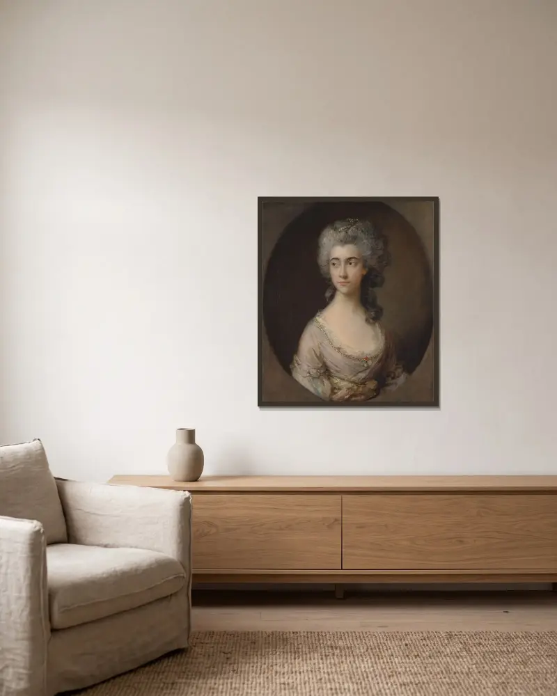 Mary Heberden, Thomas Gainsborough w ramie na ścianie
