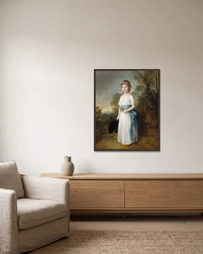 Młody John Heathcote, Thomas Gainsborough w ramie na ścianie