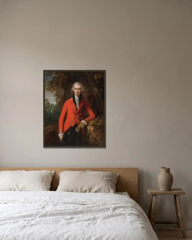 Mr Thomas Hibbert, Thomas Gainsborough w ramie na ścianie