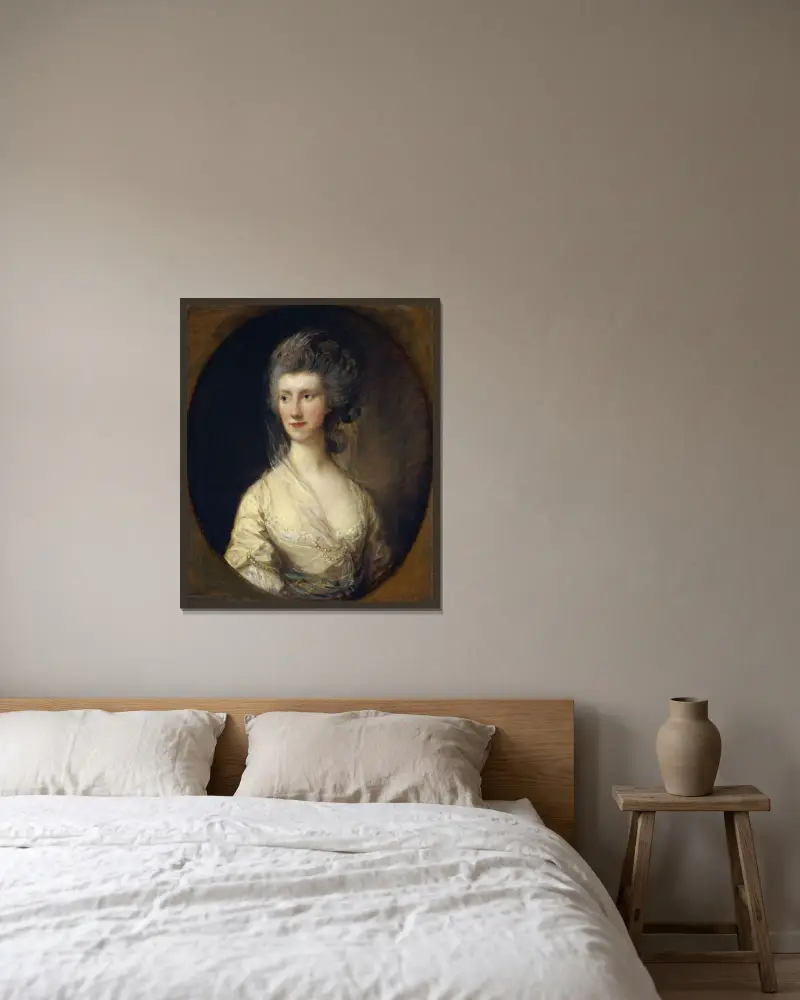 Portret pani John Taylor, Thomas Gainsborough w ramie na ścianie