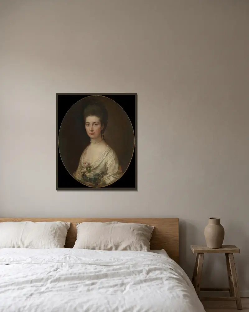 Pani Ralph Izard (Alice De Lancey, 1746–1832), Thomas Gainsborough w ramie na ścianie