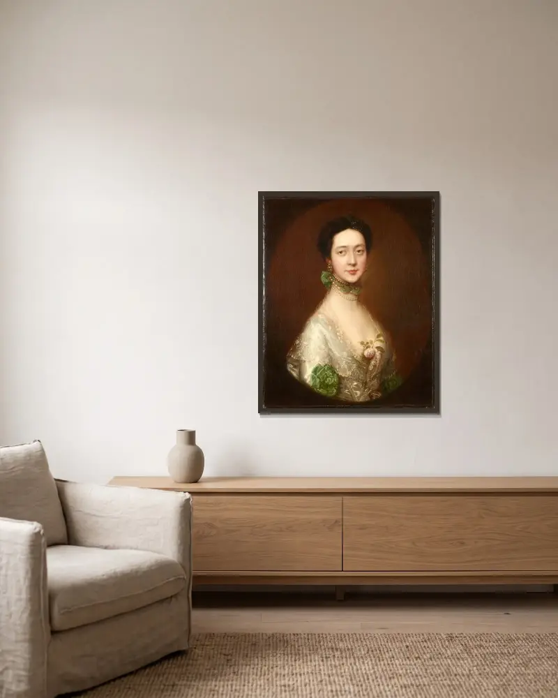 Pani William Monck, Thomas Gainsborough w ramie na ścianie