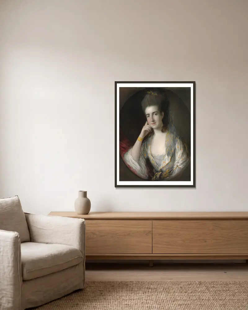 Portret Mary Wise, Thomas Gainsborough w ramie na ścianie