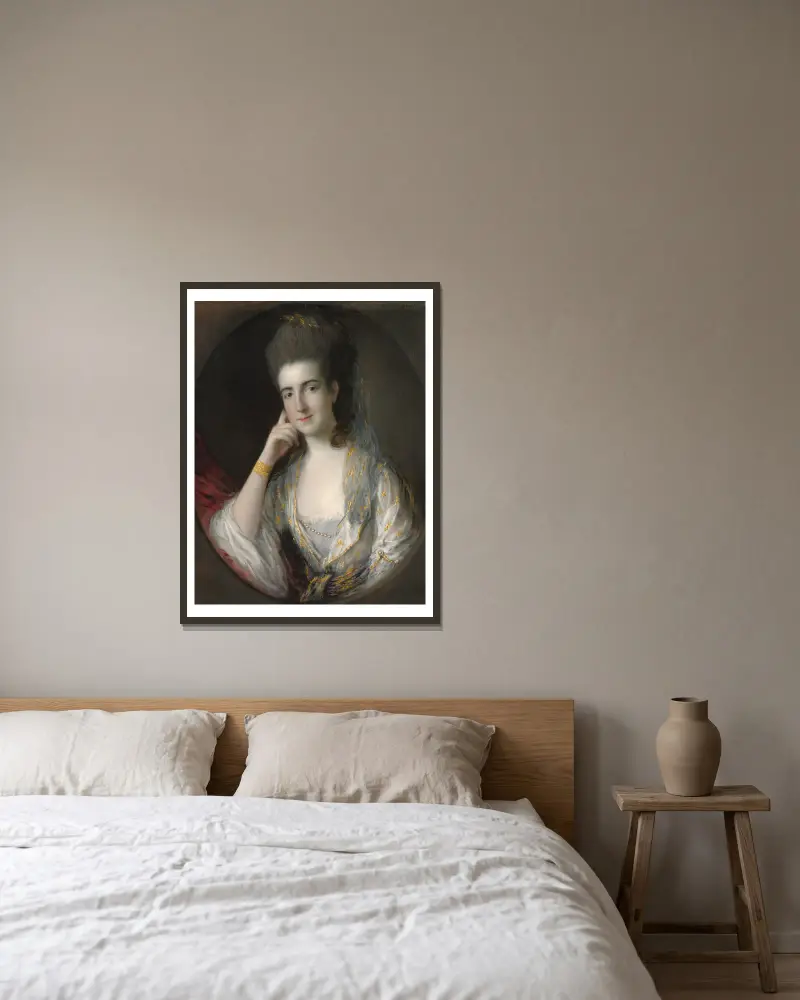 Portret Mary Wise, Thomas Gainsborough w ramie na ścianie