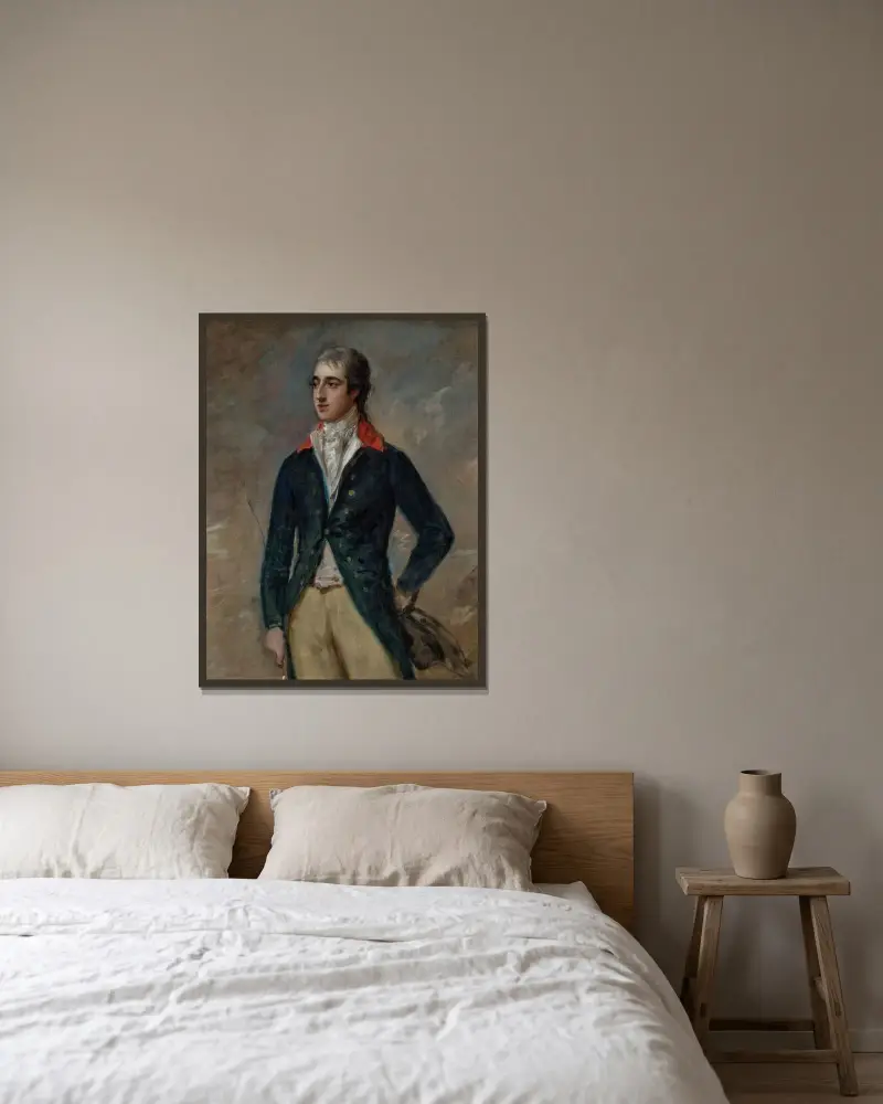 Porträtt av prins Ernst August (1771–1851), senare kung av Hannover av Thomas Gainsborough inramad på en vägg