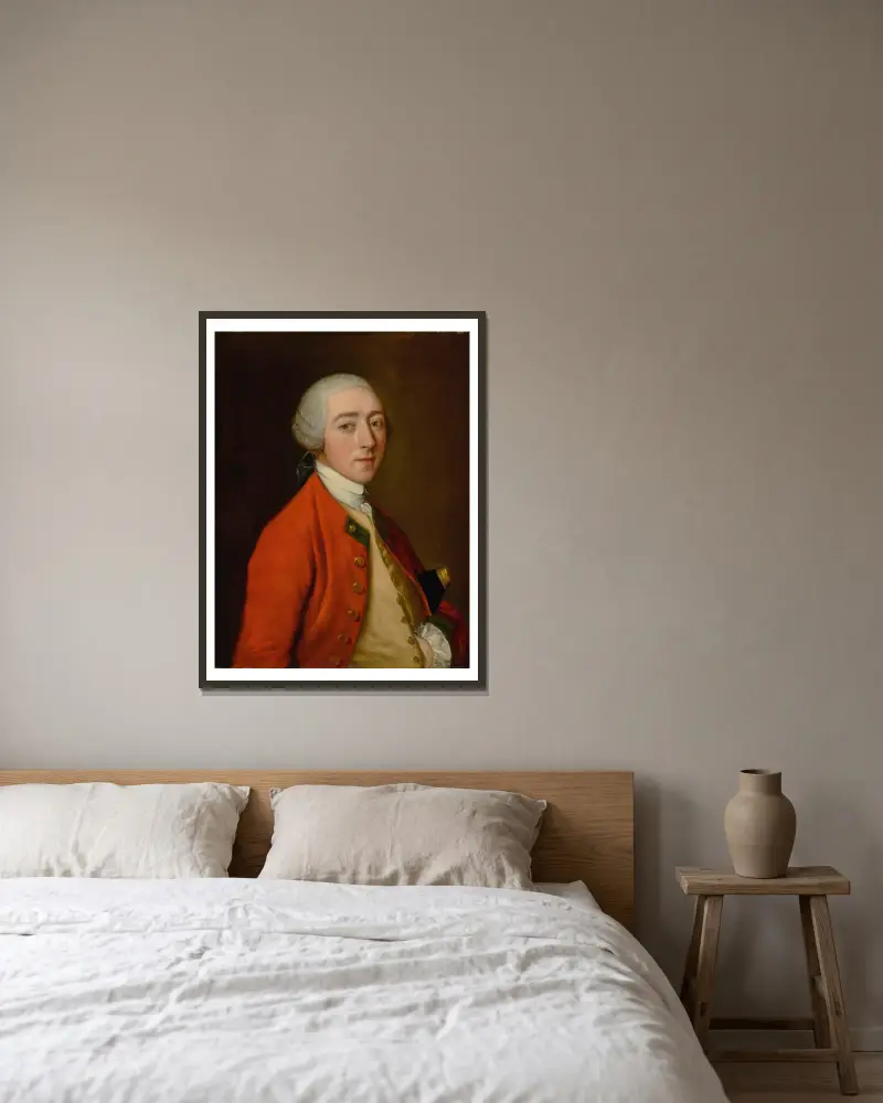 Porträt von Robert Price, Esquire von Foxley von Thomas Gainsborough gerahmt an einer Wand