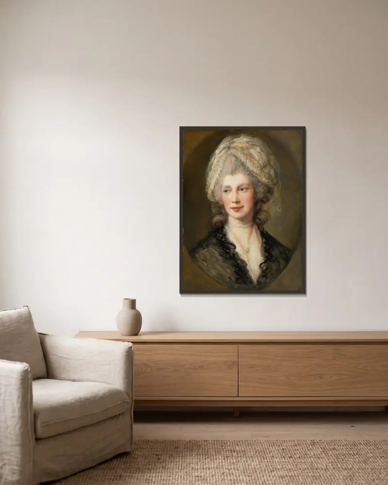 Królowa Charlotte, Thomas Gainsborough w ramie na ścianie