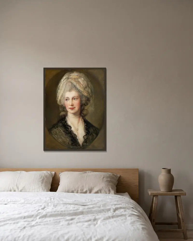 Królowa Charlotte, Thomas Gainsborough w ramie na ścianie