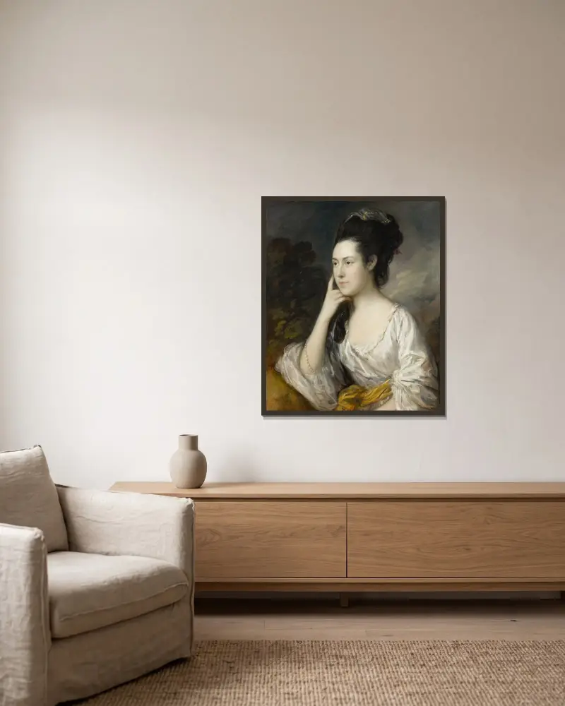 Sarah Rowlls Chad, Thomas Gainsborough w ramie na ścianie