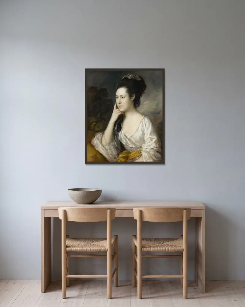 Sarah Rowlls Chad, Thomas Gainsborough w ramie na ścianie