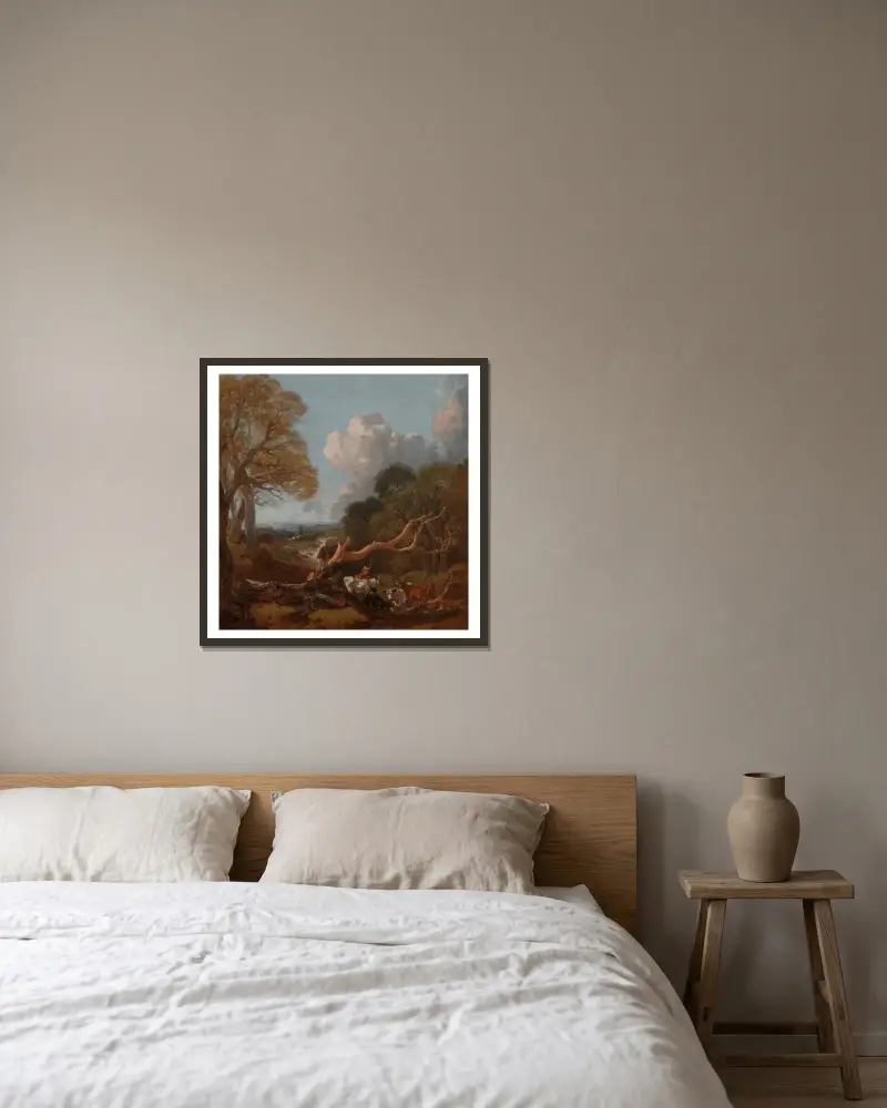 Padlý strom, Thomas Gainsborough v rámu na stěně