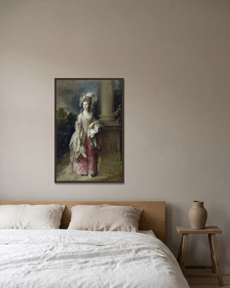 Czcigodna Pani Graham, Thomas Gainsborough w ramie na ścianie