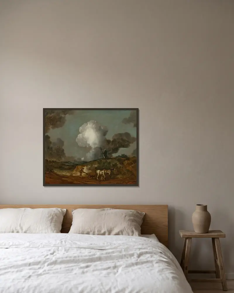 Suffolckie pług, Thomas Gainsborough w ramie na ścianie