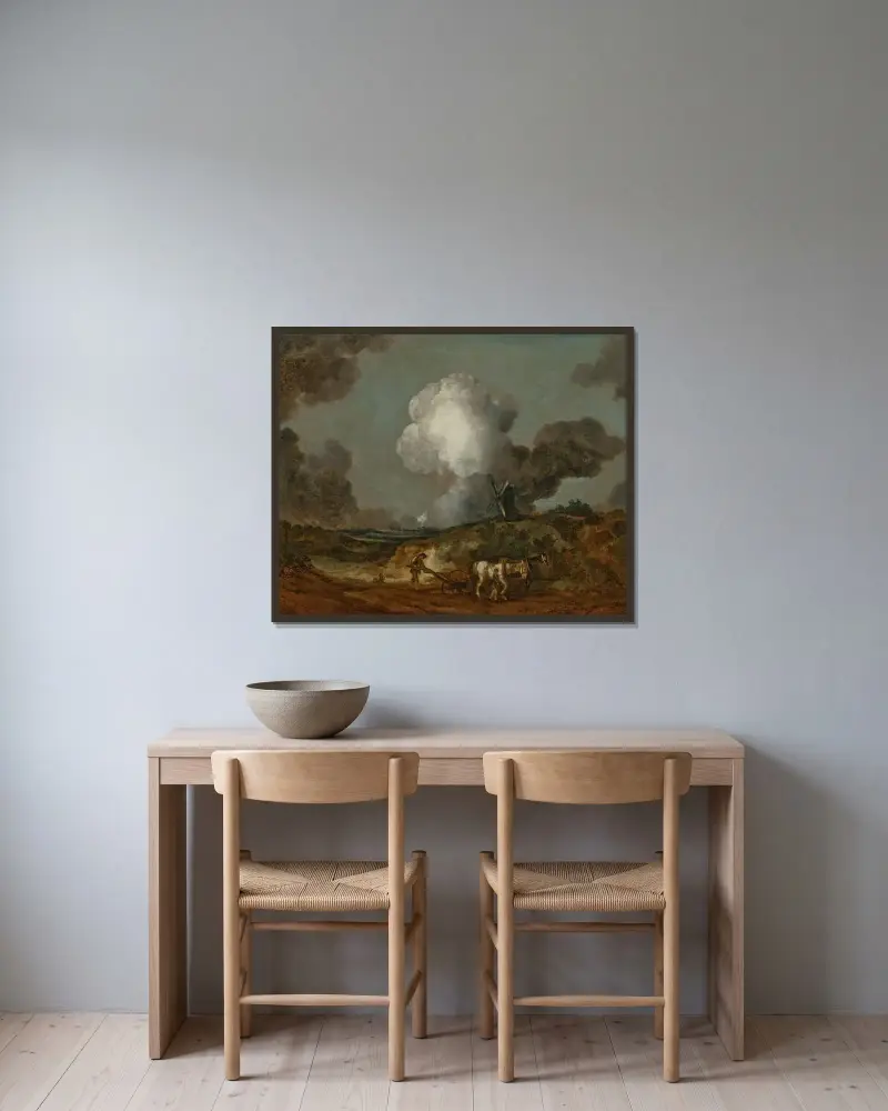 Suffolckie pług, Thomas Gainsborough w ramie na ścianie