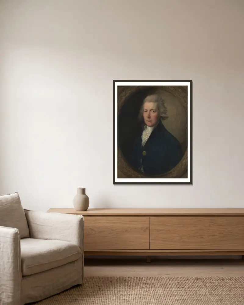 William Pitt, Thomas Gainsborough w ramie na ścianie